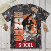 BARRY BONDS Jumbo Print Acid Washed Vintage 90s Style Heavyweight T Shirt
