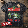 BUD WEI SER FROGS Jumbo Print Acid Washed Vintage 90s Style Heavyweight T Shirt
