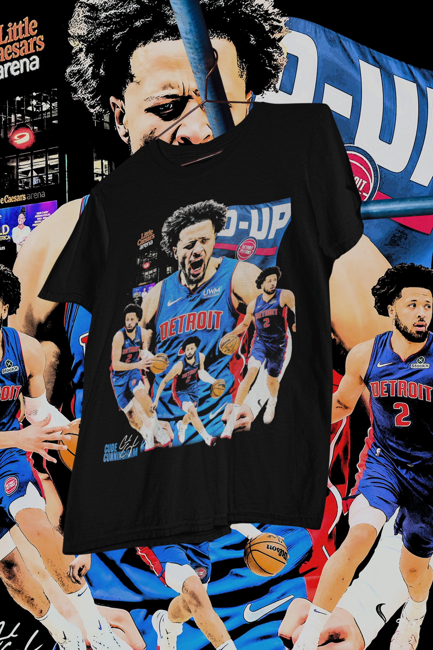 CADE CUNNIGHAM D UP - shirt design, Bootleg tees design, ready to print, Printable design basketball, 90s, DTF,DTG,300 DPI