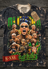 DO BRONX Jumbo Print Acid Washed Vintage 90s Style Heavyweight T-Shirt