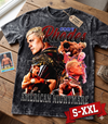 CODY RHODES Jumbo Print Acid Washed Vintage 90s Style Heavyweight T-Shirt