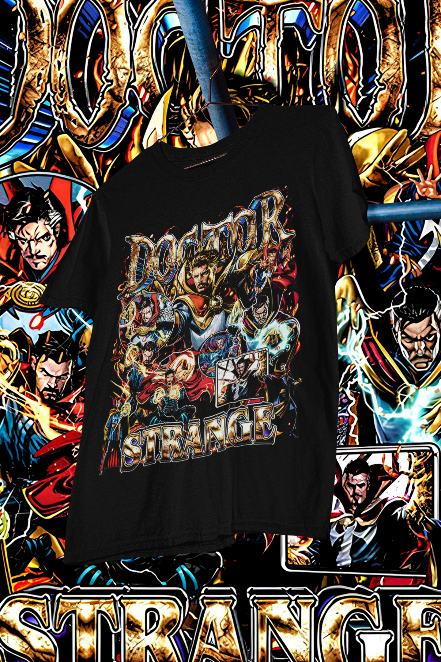 DOCTOR STRANGE - shirt design, Bootleg tees design, ready to print, Printable design superhero, 90s, DTF,DTG,300 DPI