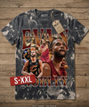 EVAN MOBLEY Jumbo Print Acid Washed Vintage 90s Style Heavyweight T-Shirt