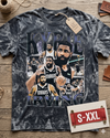 KYRIE IRVING Jumbo Print Acid Washed Vintage 90s Style Heavyweight T Shirt