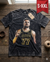 LUKA DONCIC Jumbo Print Acid Washed Vintage 90s Style Heavyweight T Shirt