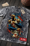 CARMELO ANTHONY NY LEGENDS Jumbo Print Acid Washed Vintage 90s Style Heavyweight T Shirt