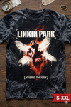 LINKIN PARK Jumbo Print Acid Washed Vintage 90s Style Heavyweight T Shirt