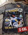 KEN GRIFFEY JR Jumbo Print Acid Washed Vintage 90s Style Heavyweight T Shirt