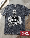PJ WASHINGTON Jumbo Print Acid Washed Vintage 90s Style Heavyweight T Shirt