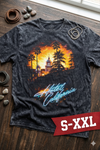 HOTEL CALIFORNIA Jumbo Print Acid Washed Vintage 90s Style Heavyweight T Shirt