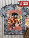 HAKEEM OLAJUWON Jumbo Print Acid Washed Vintage 90s Style Heavyweight T Shirt