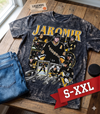 JAROMIR JAGR Jumbo Print Acid Washed Vintage 90s Style Heavyweight T-Shirt
