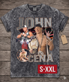 JOHN CENA Jumbo Print Acid Washed Vintage 90s Style Heavyweight T-Shirt