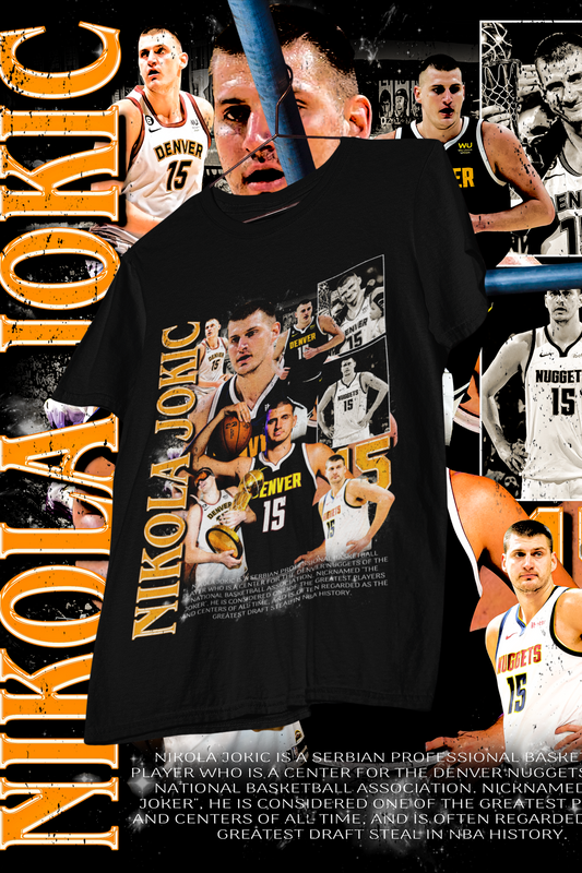 NIKOLA JOKIC -shirt design, Bootleg tees design, ready to print, Printable design basketball, 90s, DTF,DTG,300 DPI