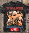KHABIB Jumbo Print Acid Washed Vintage 90s Style Heavyweight T-Shirt