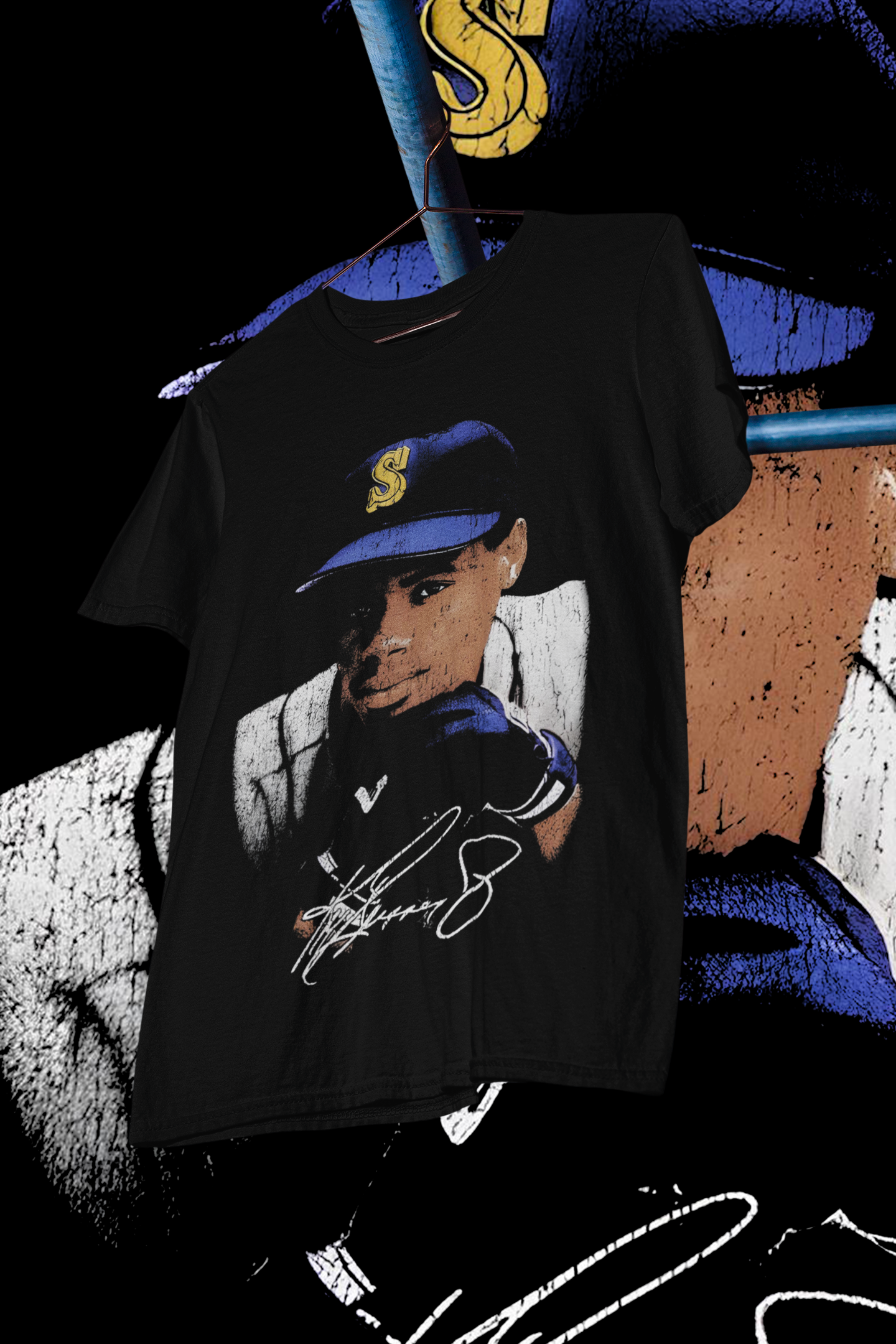 KEN GRIFFEY JR BIG FACE - shirt design, Bootleg tees design, ready to print, Printable design basketball, 90s, DTF,DTG,300 DPI