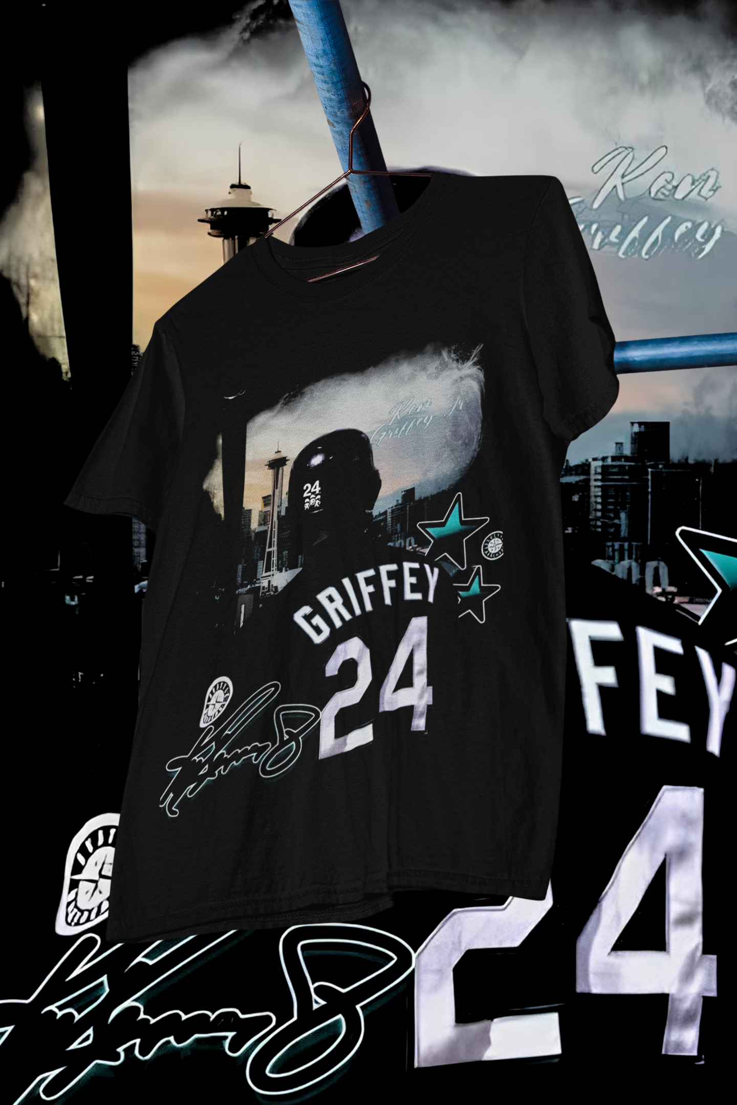 KEN GRIFFEY JR THE KID - shirt design, Bootleg tees design, ready to print, Printable design basketball, 90s, DTF,DTG,300 DPI