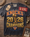 2026 CHAMPIONS Jumbo Print Acid Washed Vintage 90s Style Heavyweight T-Shirt