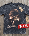 KOBE BRYANT Jumbo Print Acid Washed Vintage 90s Style Heavyweight T-Shirt