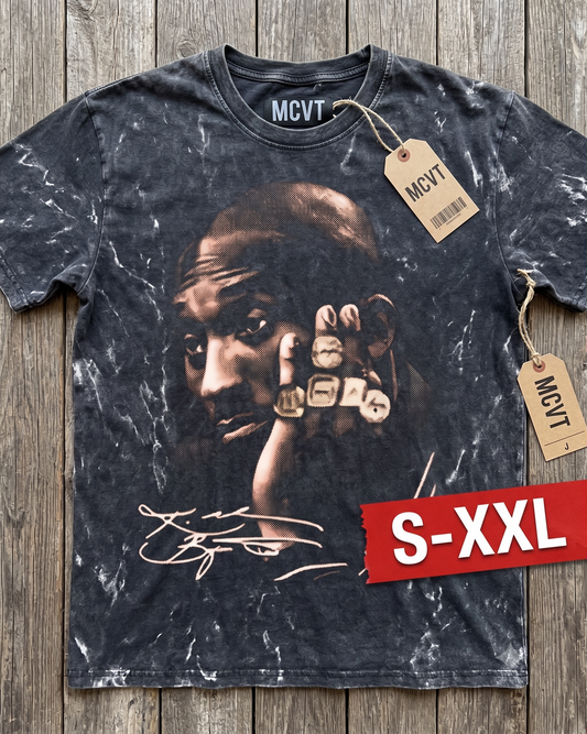 KOBE BRYANT Jumbo Print Acid Washed Vintage 90s Style Heavyweight T-Shirt
