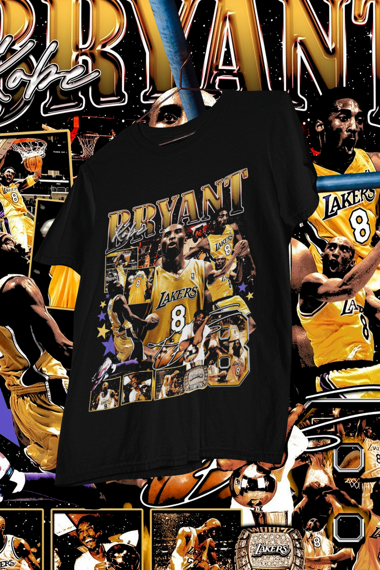 KOBE-shirt design, Bootleg tees design, ready to print, Printable design basketball, 90s, DTF,DTG,300 DPI