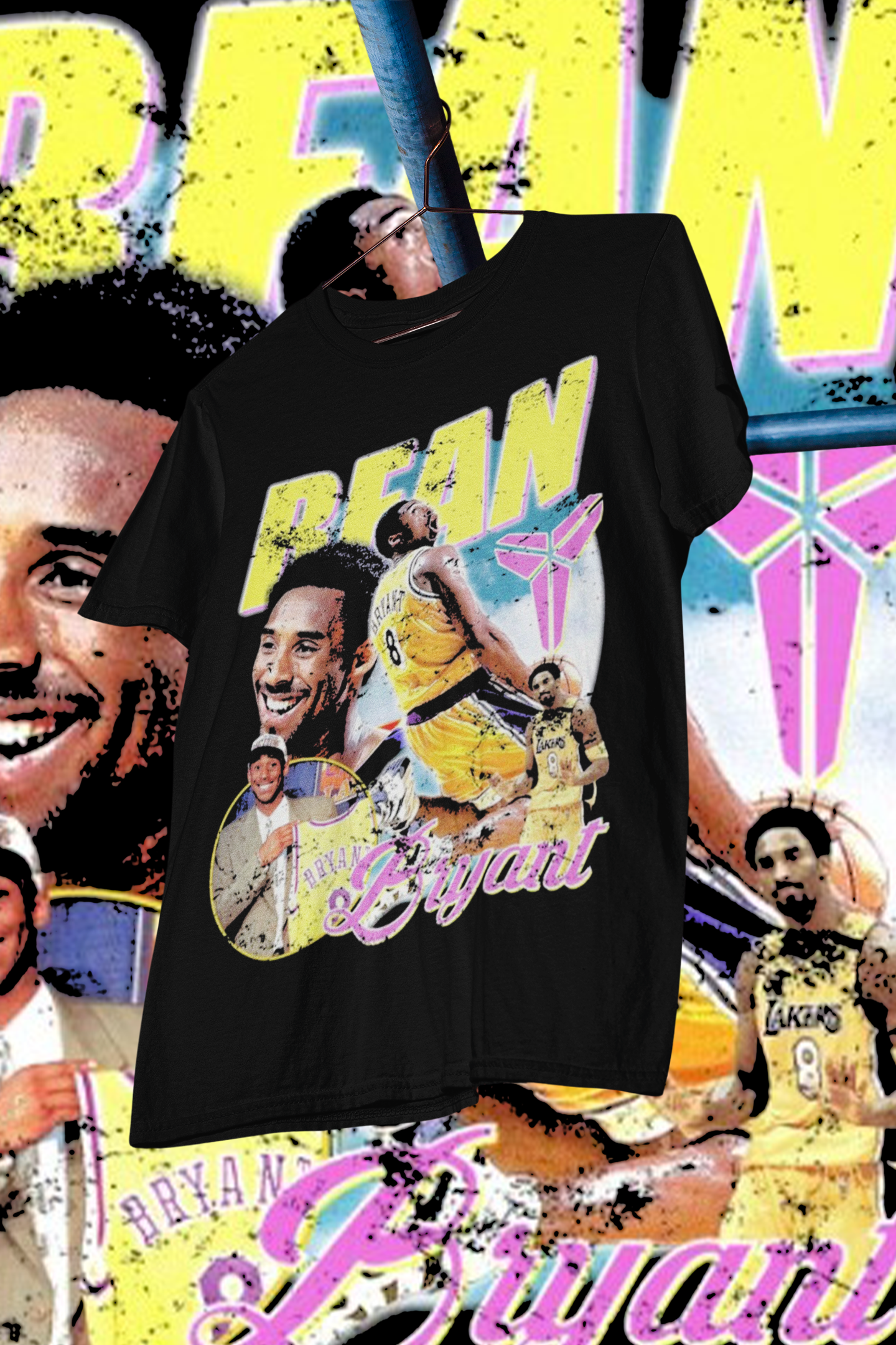 KOBE BEAN BRYANT - shirt design, Bootleg tees design, ready to print, Printable design basketball, 90s, DTF,DTG,300 DPI