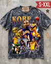 KOBE Jumbo Print Acid Washed Vintage 90s Style Heavyweight T-Shirt