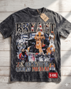 KOBE USA Jumbo Print Acid Washed Vintage 90s Style Heavyweight T Shirt