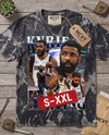 KYRIE IRVING Jumbo Print Acid Washed Vintage 90s Style Heavyweight T-Shirt