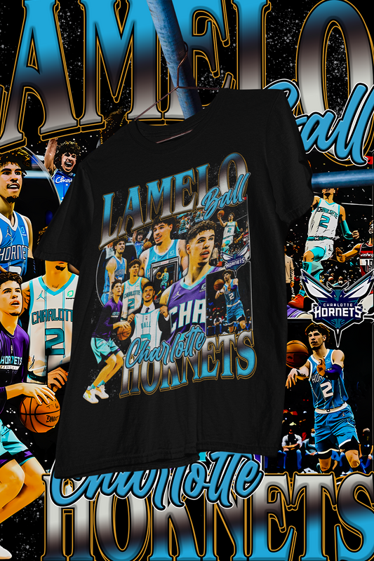 LAMELO BALL-shirt design, Bootleg tees design, ready to print, Printable design basketball, 90s, DTF,DTG,300 DPI