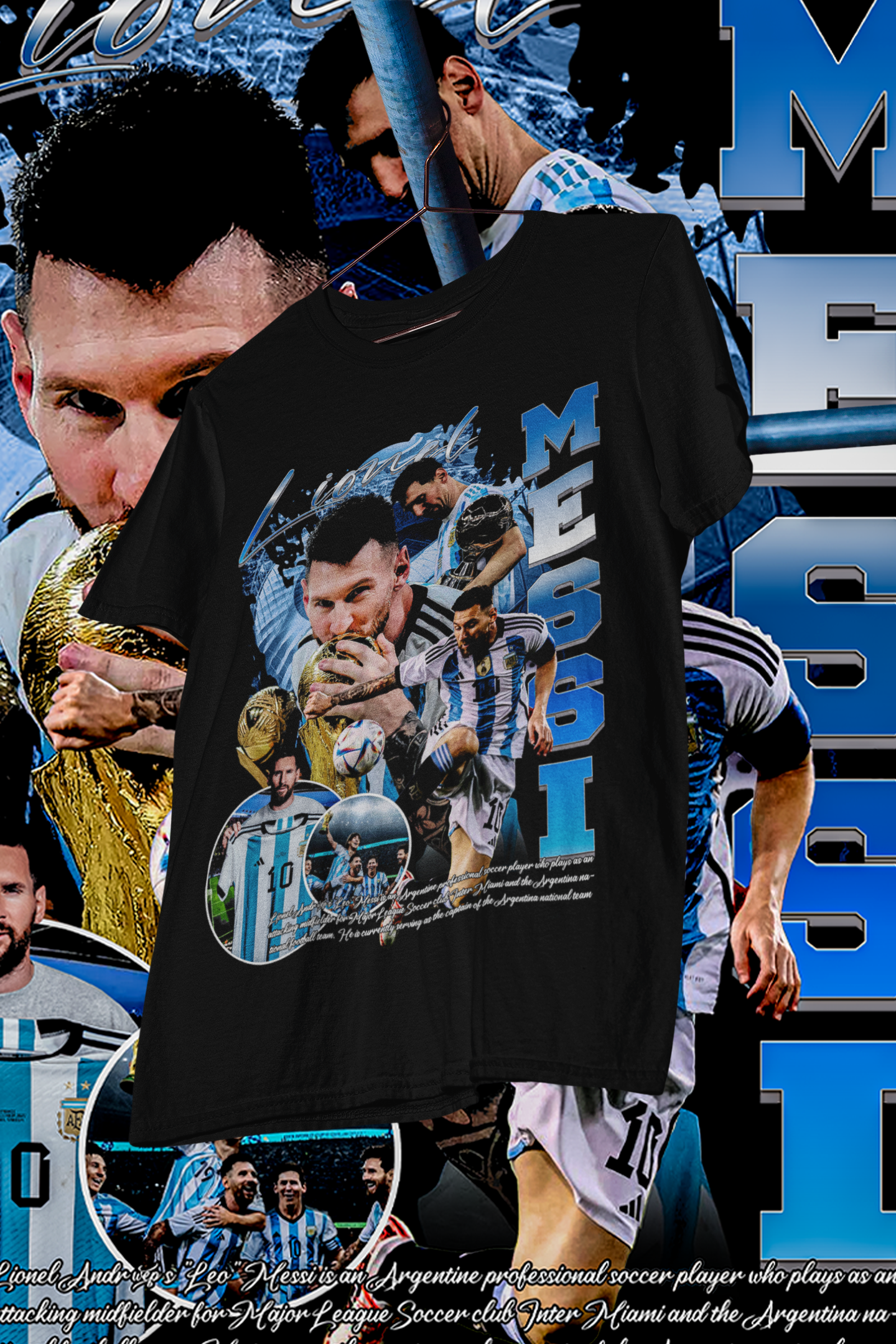 LIONEL MESSI-shirt design, Bootleg tees design, ready to print, Printable design basketball, 90s, DTF,DTG,300 DPI