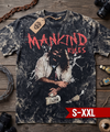 MANKIND Jumbo Print Acid Washed Vintage 90s Style Heavyweight T-Shirt