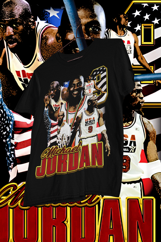 MICHAEL JORDAN 92 BARCELONA- shirt design, Bootleg tees design, ready to print, Printable design basketball, 90s, DTF,DTG,300 DPI
