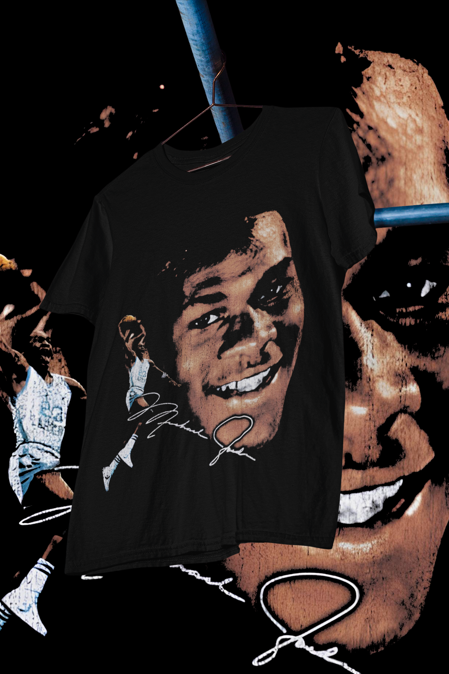 MICHAEL JORDAN COLLEGE BIG FACE - shirt design, Bootleg tees design, ready to print, Printable design basketball, 90s, DTF,DTG,300 DPI