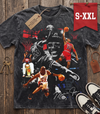 MICHAEL JORDAN Jumbo Print Acid Washed Vintage 90s Style Heavyweight T-Shirt