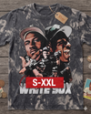 MJ SOX Jumbo Print Acid Washed Vintage 90s Style Heavyweight T Shirt