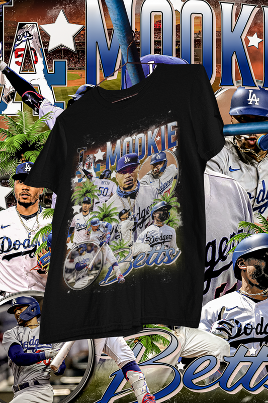 MOOKIE BETTS- shirt design, Bootleg tees design, ready to print, Printable design basketball, 90s, DTF,DTG,300 DPI