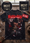 NIGHTMARE ON ELM STREET Jumbo Print Acid Washed Vintage 90s Style Heavyweight T-Shirt