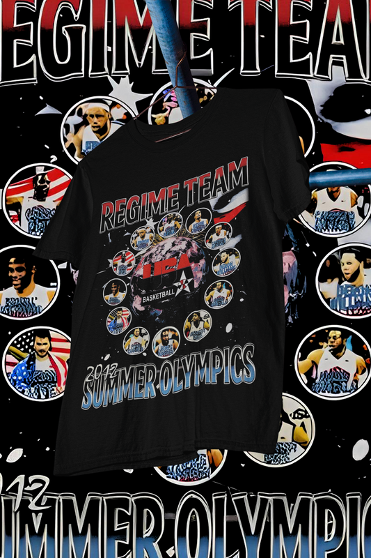 USA REGIME TEAM GOLD- shirt design, Bootleg tees design, ready to print, Printable design basketball, 90s, DTF,DTG,300 DPI