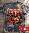 DENNIS RODMAN Jumbo Print Acid Washed Vintage 90s Style Heavyweight T-Shirt