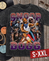 RAP LEGENDS Jumbo Print Acid Washed Vintage 90s Style Heavyweight T Shirt