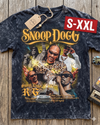 RAP LEGENDS Jumbo Print Acid Washed Vintage 90s Style Heavyweight T Shirt