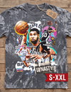 SAN ANTONIO DYNASTY Jumbo Print Acid Washed Vintage 90s Style Heavyweight T Shirt