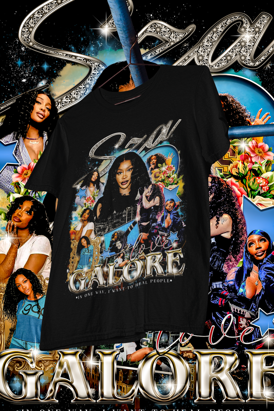 SZA GALORE- shirt design, Bootleg tees design, ready to print, Printable design basketball, 90s, DTF,DTG,300 DPI