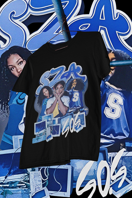 SZA SOS - shirt design, Bootleg tees design, ready to print, Printable design basketball, 90s, DTF,DTG,300 DPI