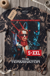 THE TERMINATOR Jumbo Print Acid Washed Vintage 90s Style Heavyweight T-Shirt