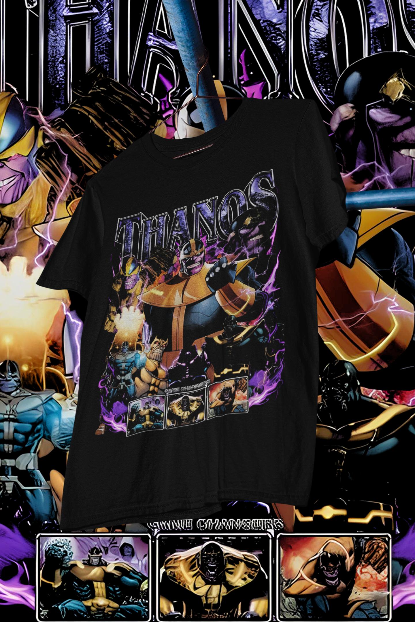 THANOS- shirt design, Bootleg tees design, ready to print, Printable design superhero, 90s, DTF,DTG,300 DPI