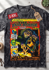 THE FUN HOUSE Jumbo Print Acid Washed Vintage 90s Style Heavyweight T-Shirt