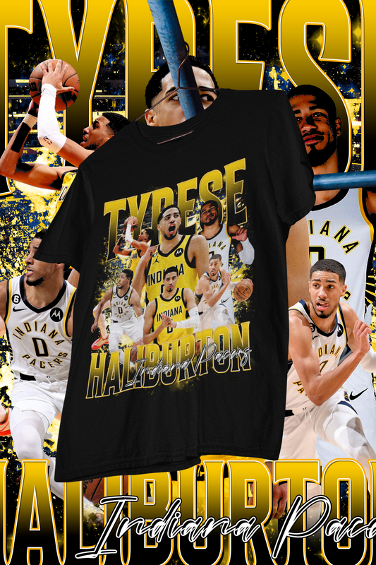 TYRESE HALIBURTON - shirt design, Bootleg tees design, ready to print, Printable design basketball, 90s, DTF,DTG,300 DPI