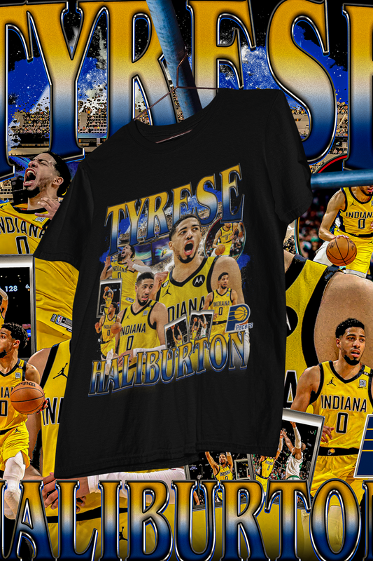TYRESE HALIBURTON - shirt design, Bootleg tees design, ready to print, Printable design basketball, 90s, DTF,DTG,300 DPI